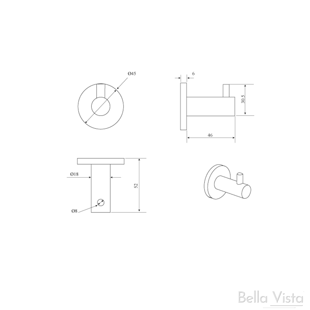 Mica Robe Hook
