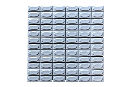 Ornamental Oval Gloss Mosaic