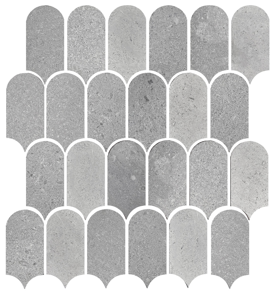 New Grey Feather Mosaic
