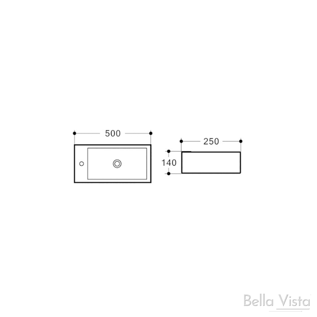 Josie Wall Hung 500 x 250mm