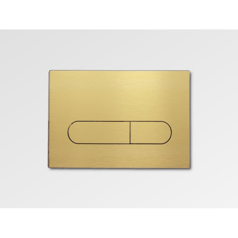 ELEMENT Dual Flush Plate Brushed Brass