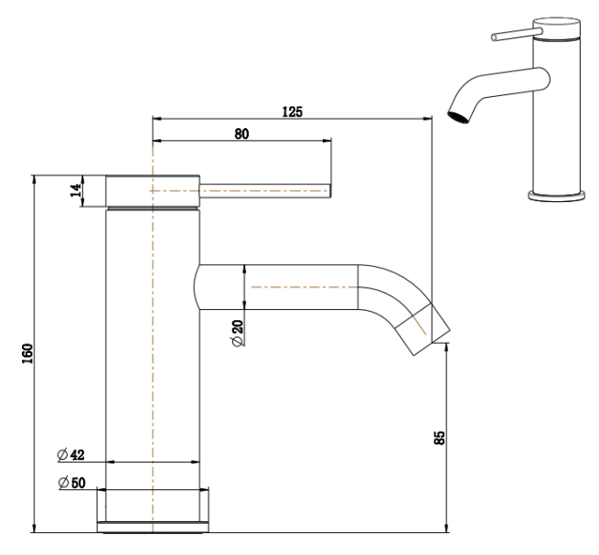 Mica Basin Mixer
