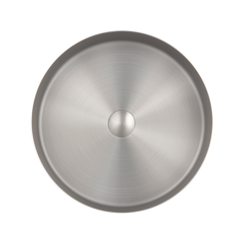 ESSA Above Counter Stainless Steel Basin 400mm - PVD Brushed Nickel