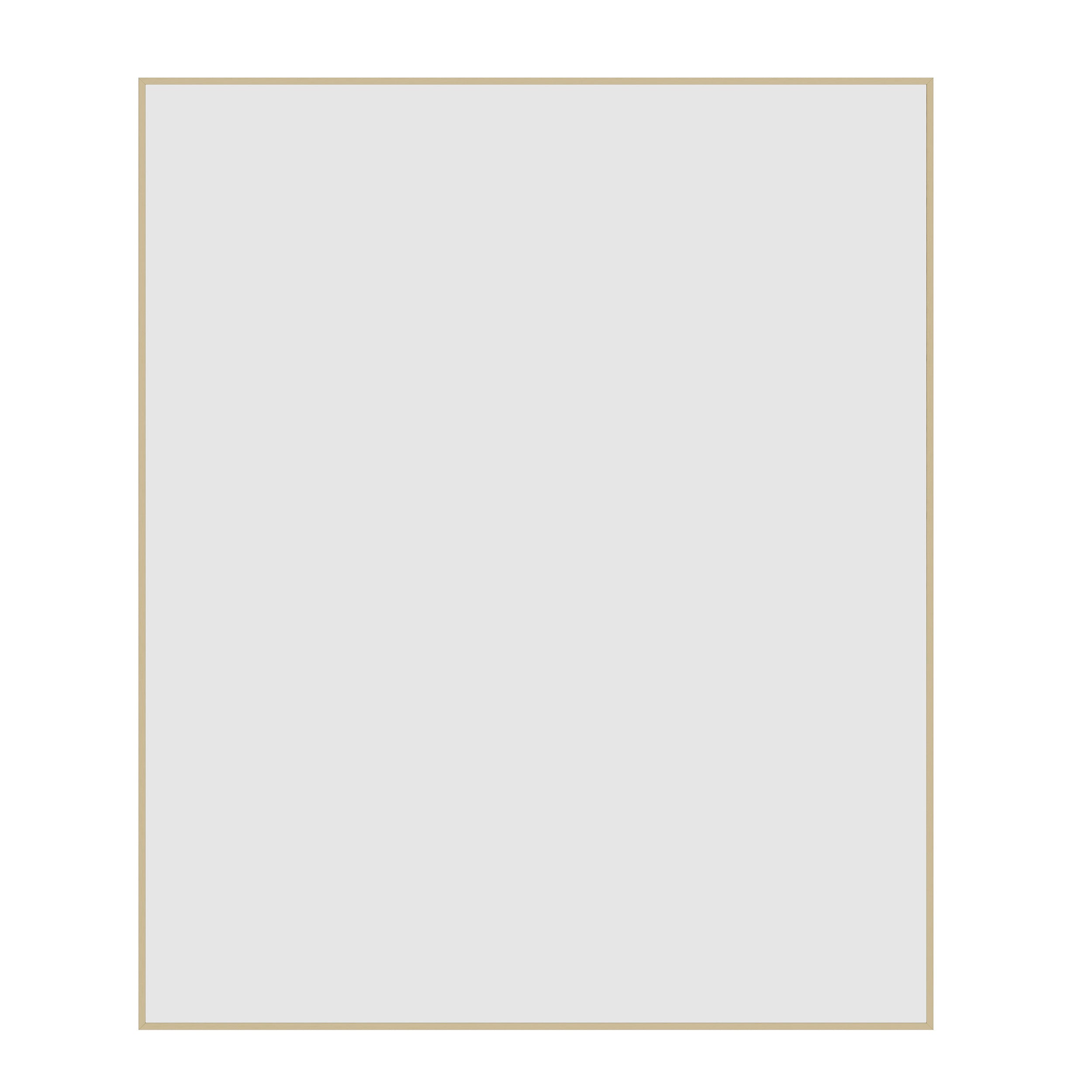 Carson Rectangle Gold Framed Mirror - 900x750mm - Includes Mirror Demister