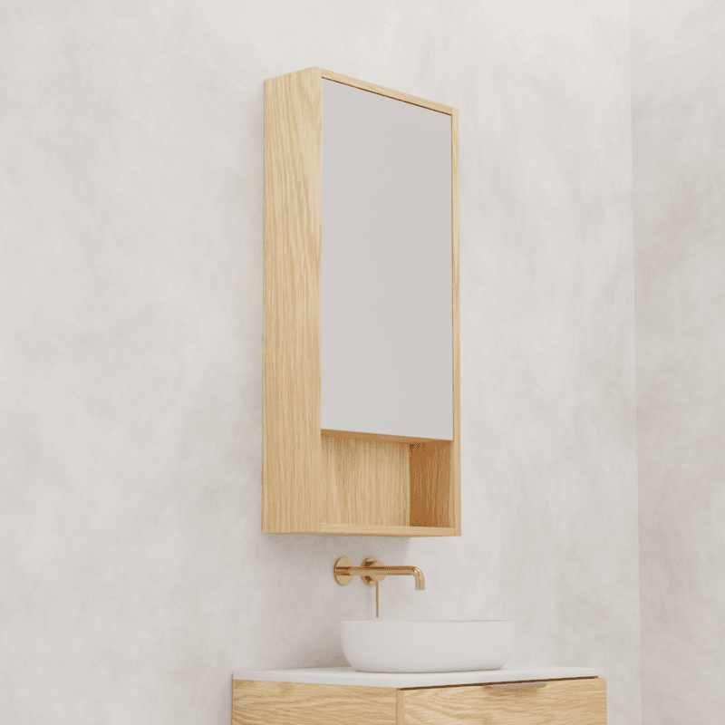 Carini Shaving Cabinet American White Oak - 450