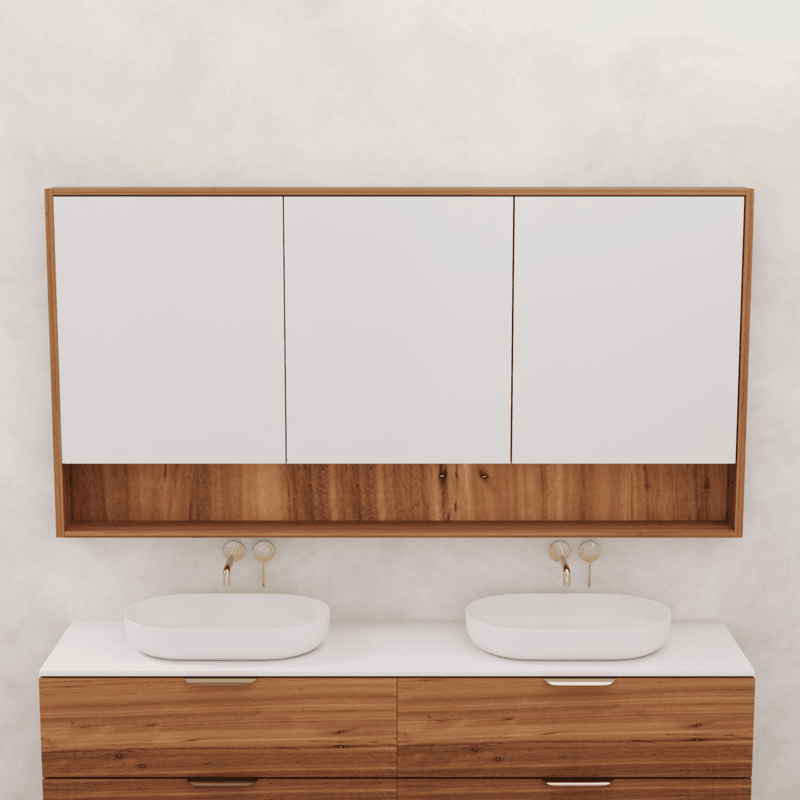 Carini Shaving Cabinet Blackbutt - 1800