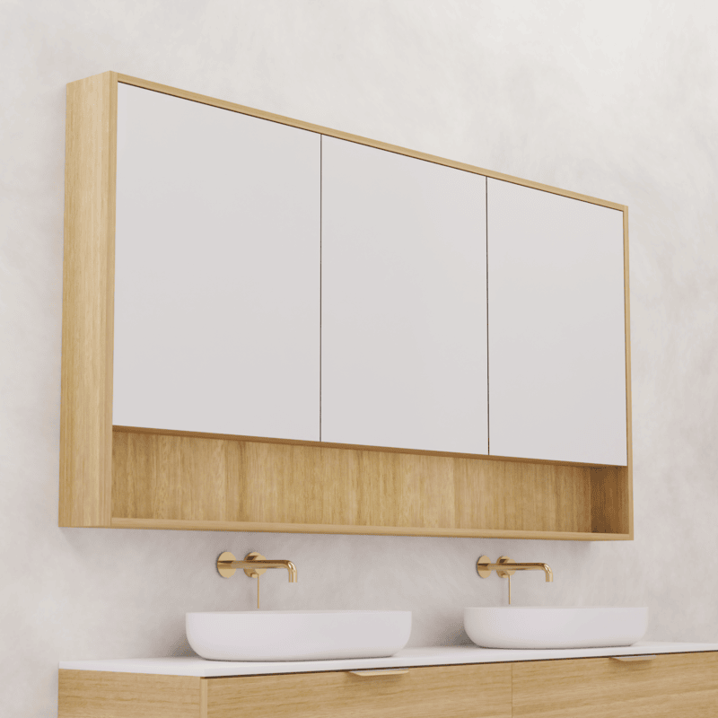 Carini Shaving Cabinet Light Oak - 1800