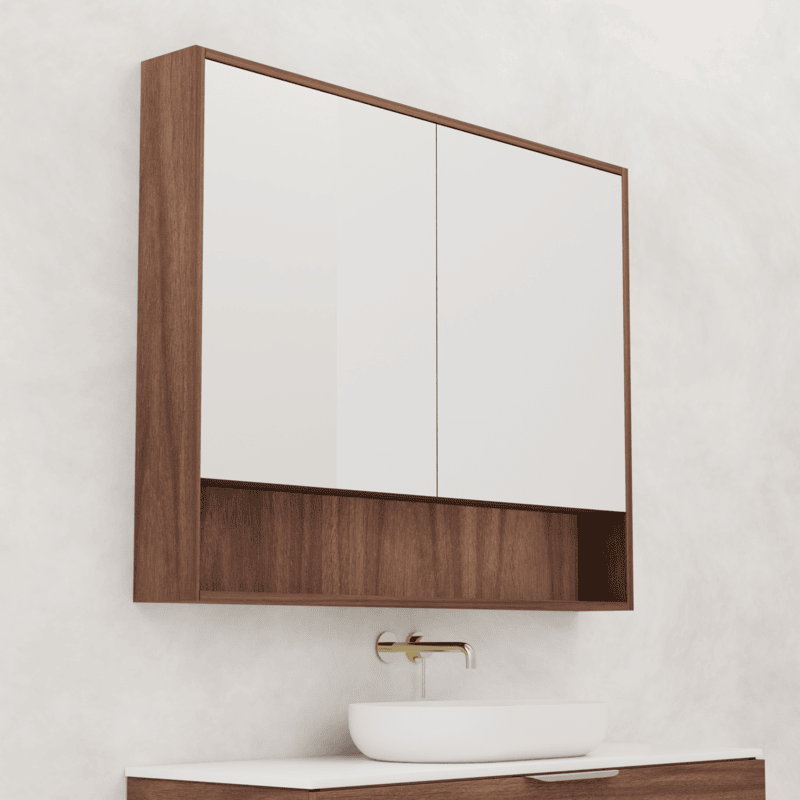 Carini Shaving Cabinet Walnut - 1200
