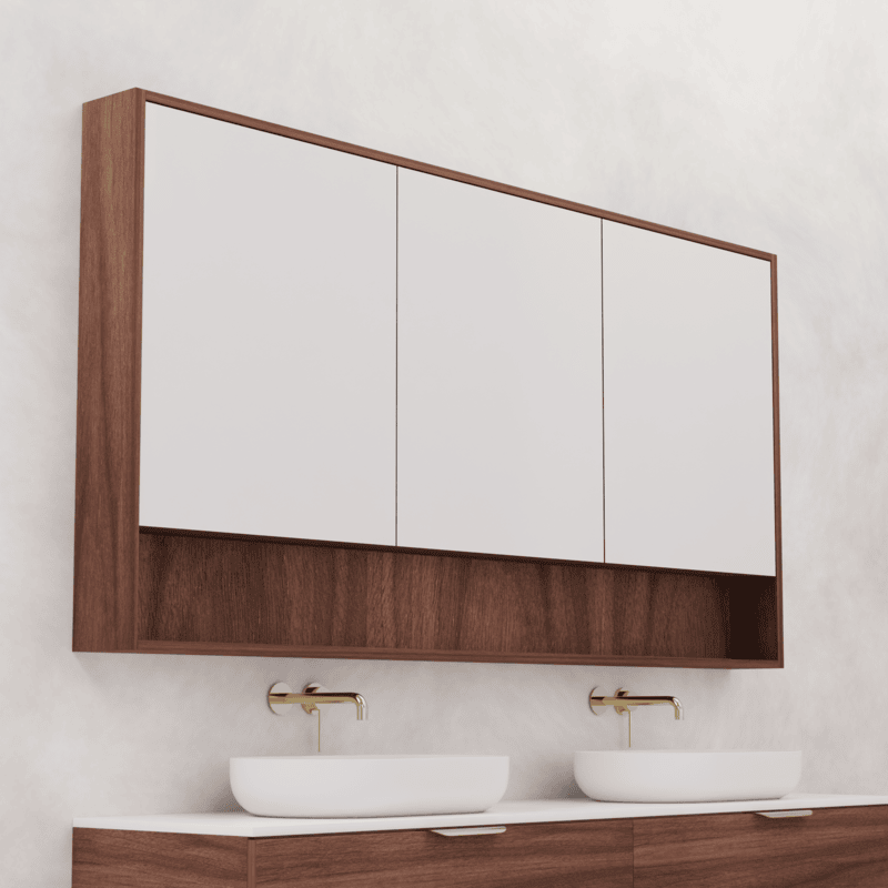 Carini Shaving Cabinet Walnut - 1800