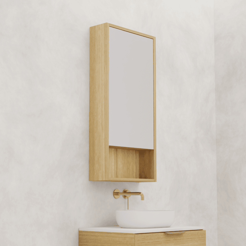 Carini Shaving Cabinet Light Oak - 450