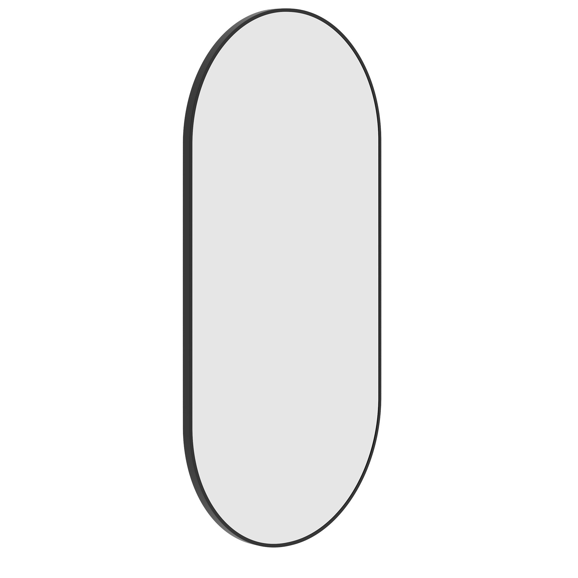 Havana Pill Black Framed Mirror - 500X1000Mm