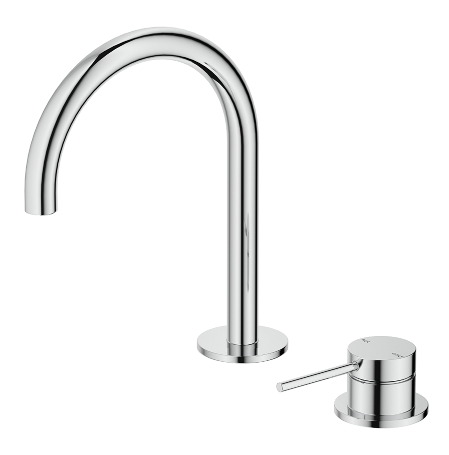 Mica Gooseneck Hob Basin Mixer Set