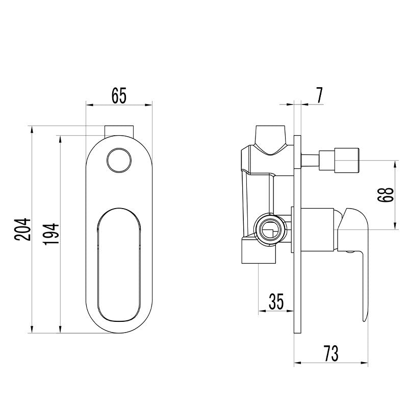 Kara Shower Mixer Diverter