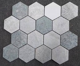 Marble Hexagon Mosaic Green