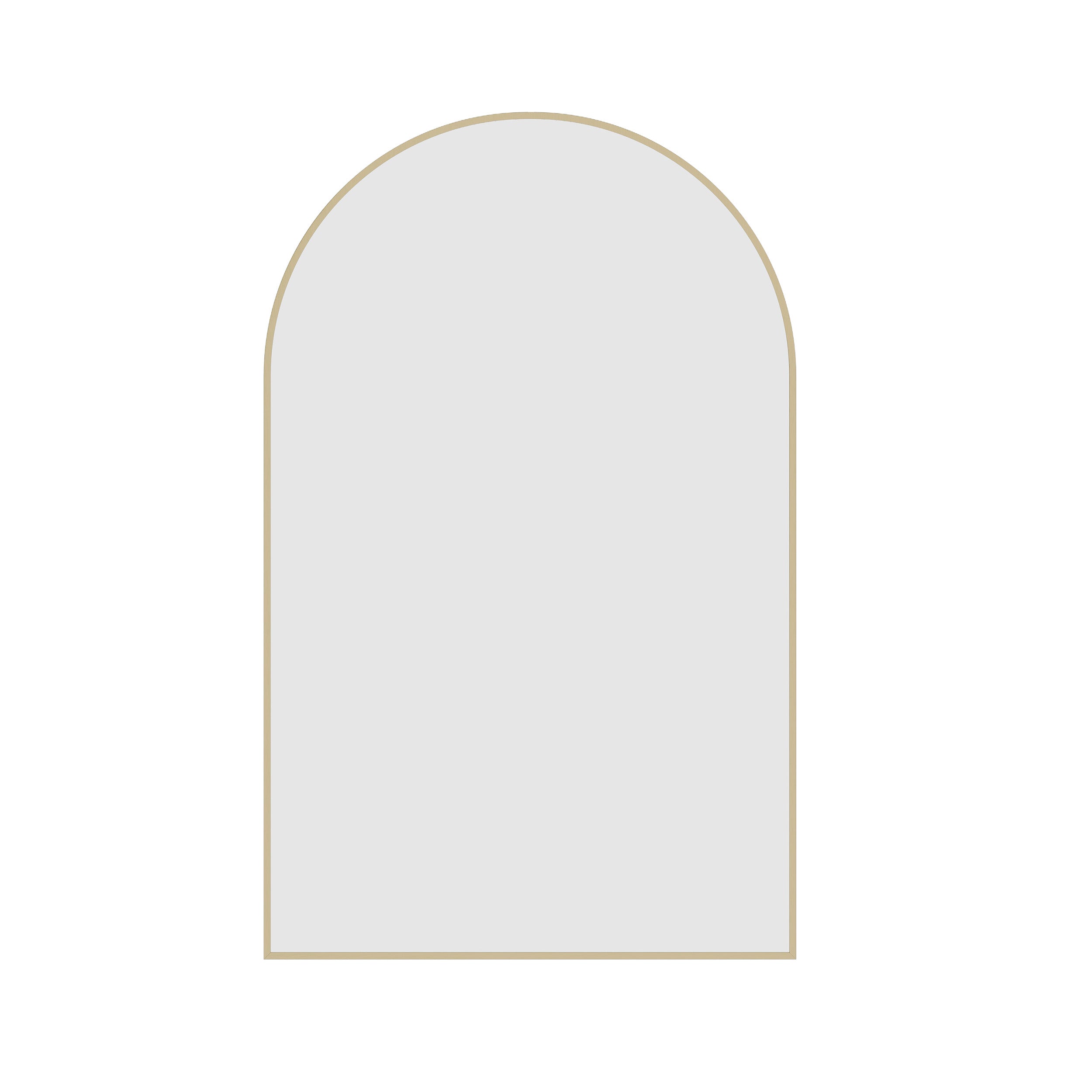 Juno Arch Gold Framed Mirror - 500x800mm