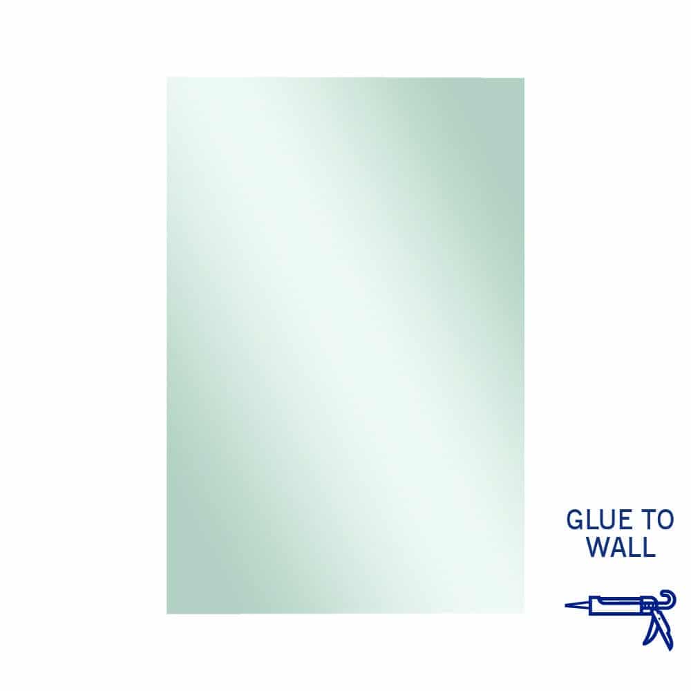 Jackson Rectangle Polished Edge Mirror - 1200X800Mm Glue-To-Wall