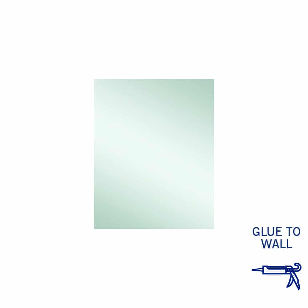 Jackson Rectangle Polished Edge Mirror - 600X750Mm Glue-To-Wall