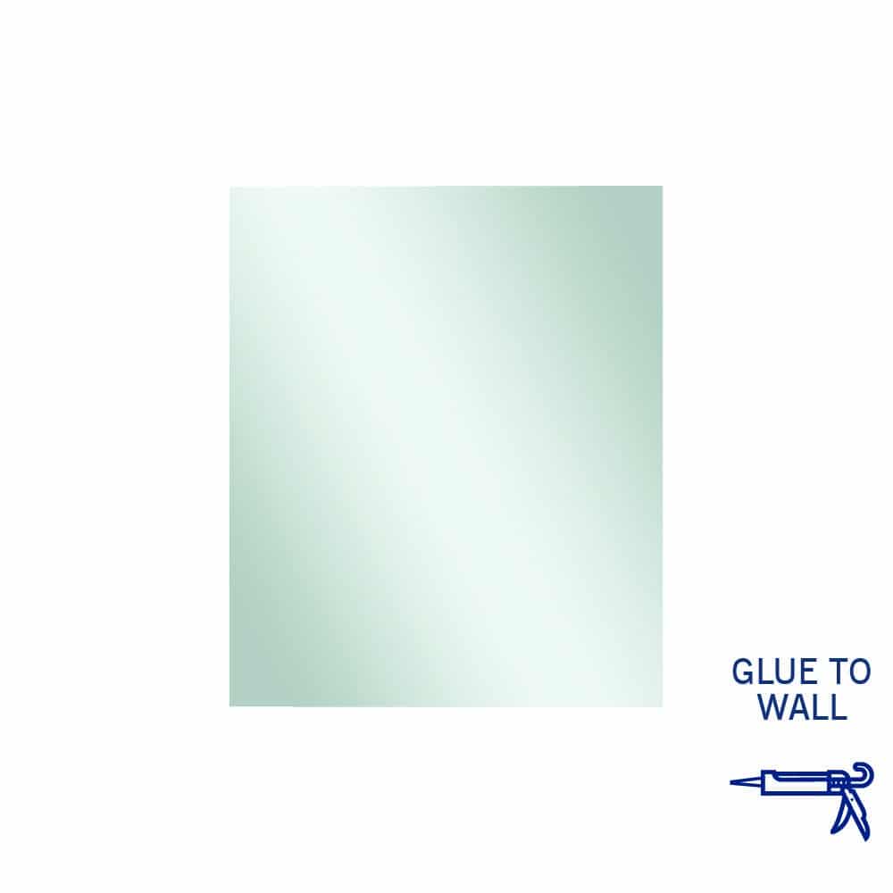 Jackson Rectangle Polished Edge Mirror - 900X750Mm Glue-To-Wall