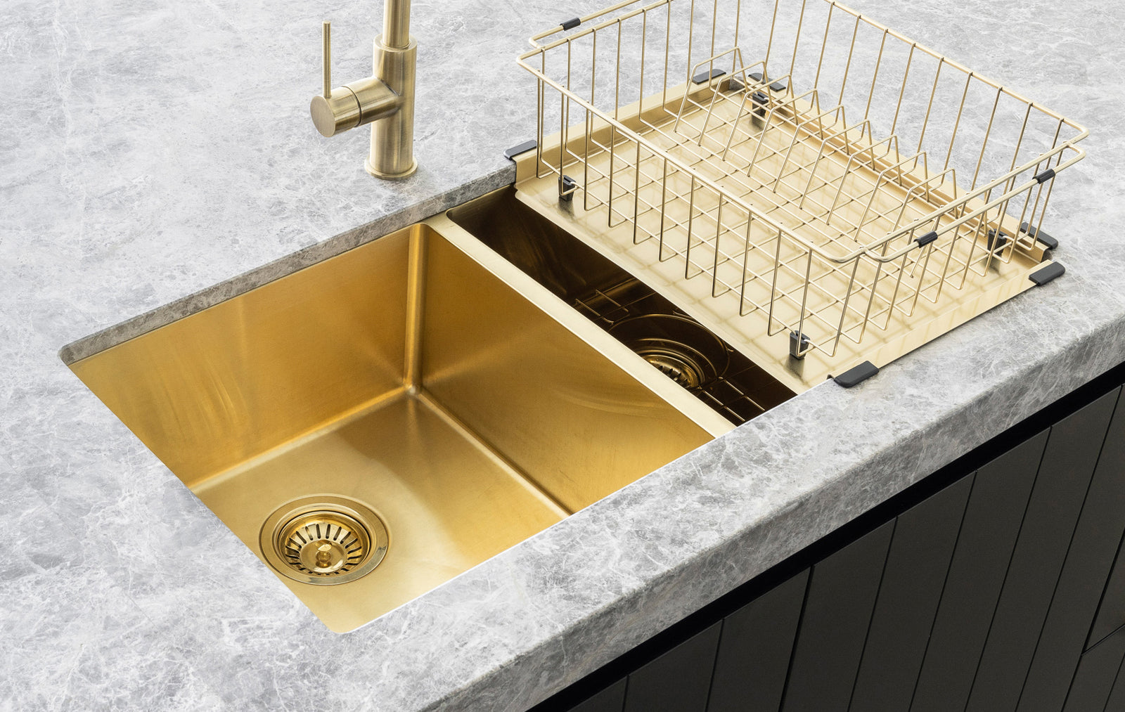 Dish Rack - PVD Brushed Bronze Gold