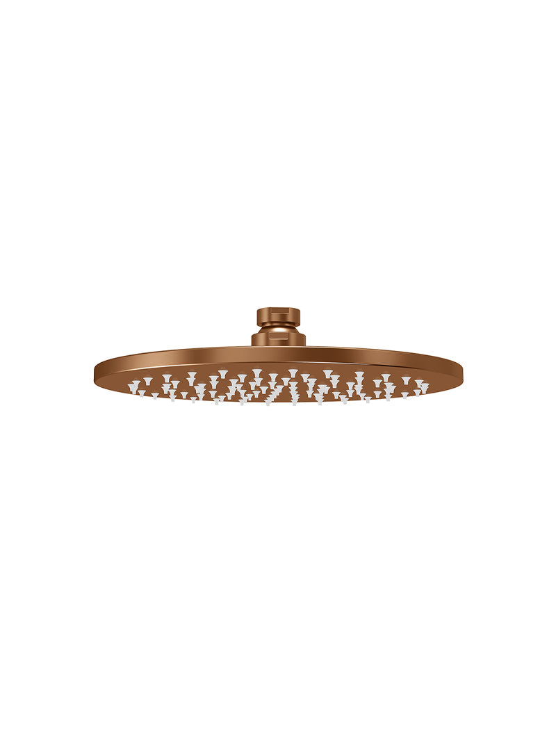 Round Shower Rose 200mm - Lustre Bronze