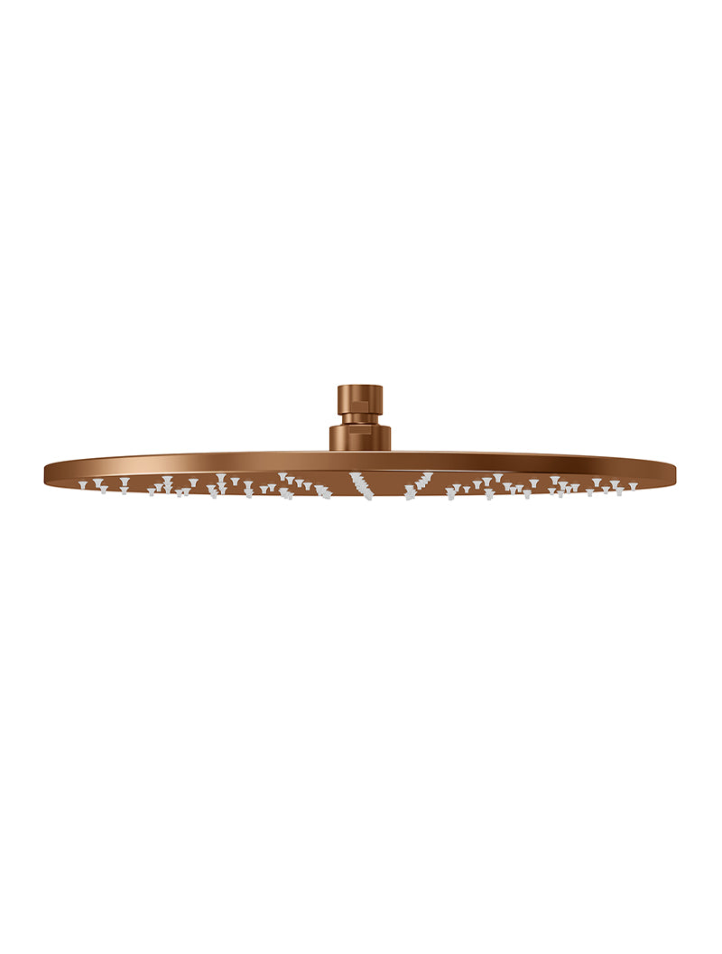 Round Shower Rose 300mm - Lustre Bronze