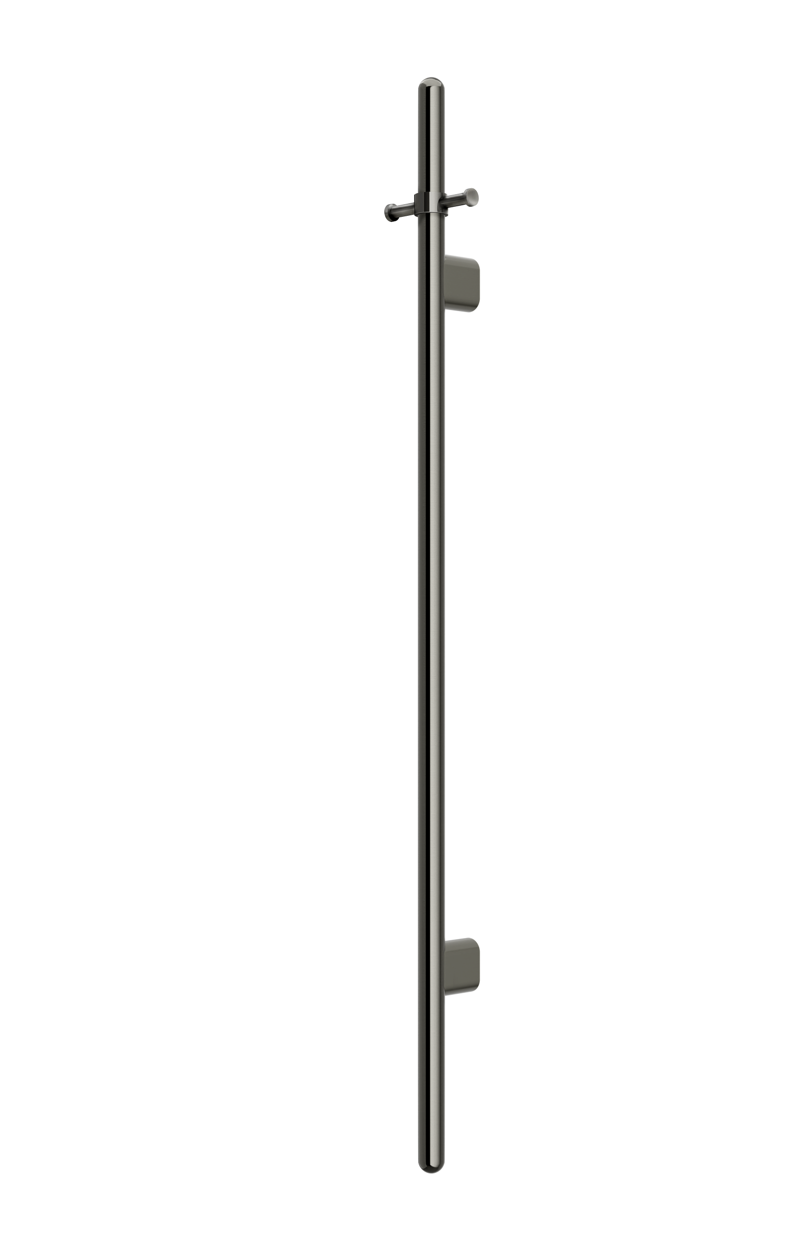 Heated Vertical Towel Rail - Shadow Gunmetal