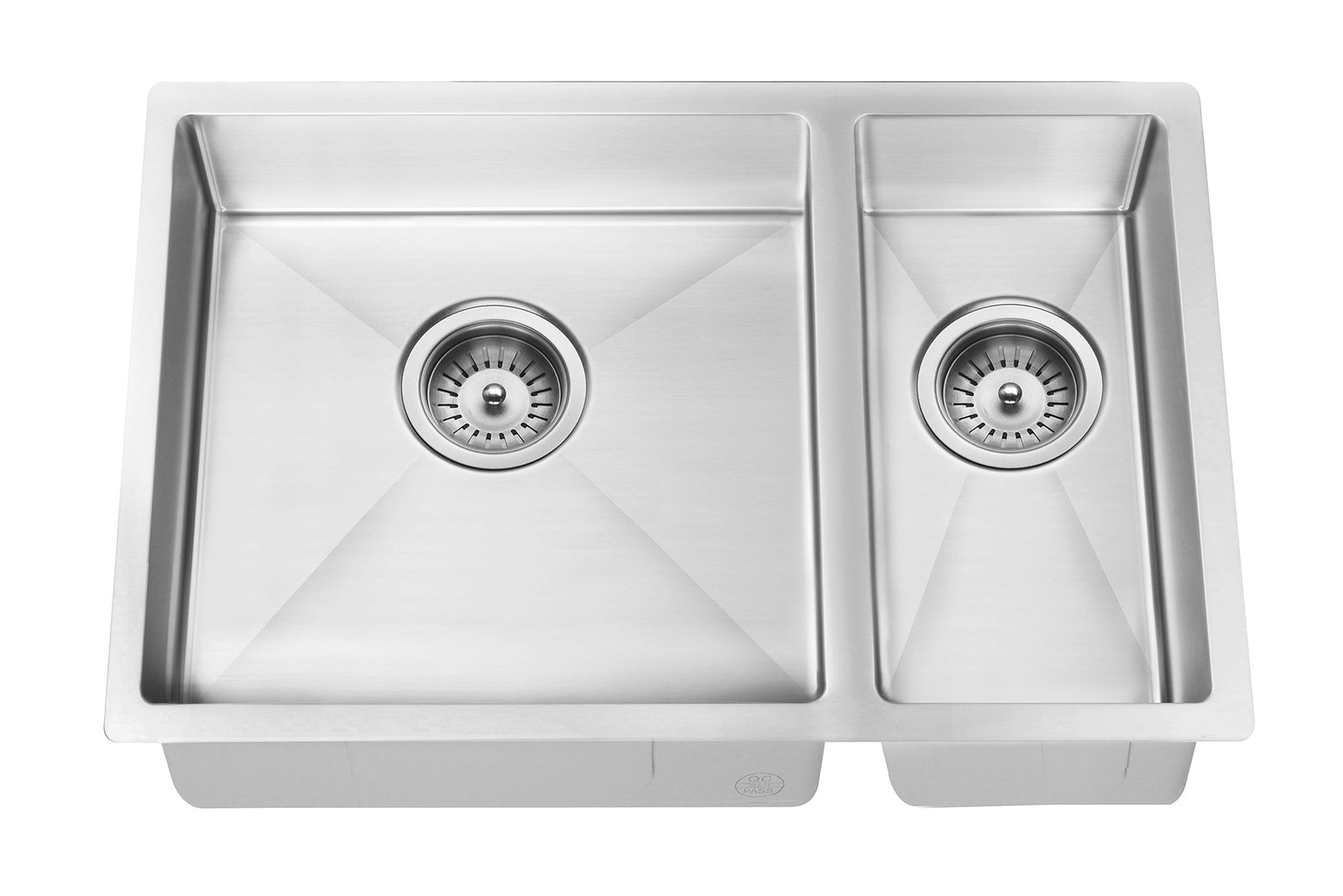 Lavello Kitchen Sink - One & Half Bowl 670 x 440 - PVD Brushed Nickel