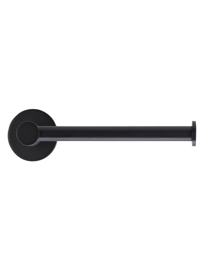 Round Toilet Roll Holder - Matte Black