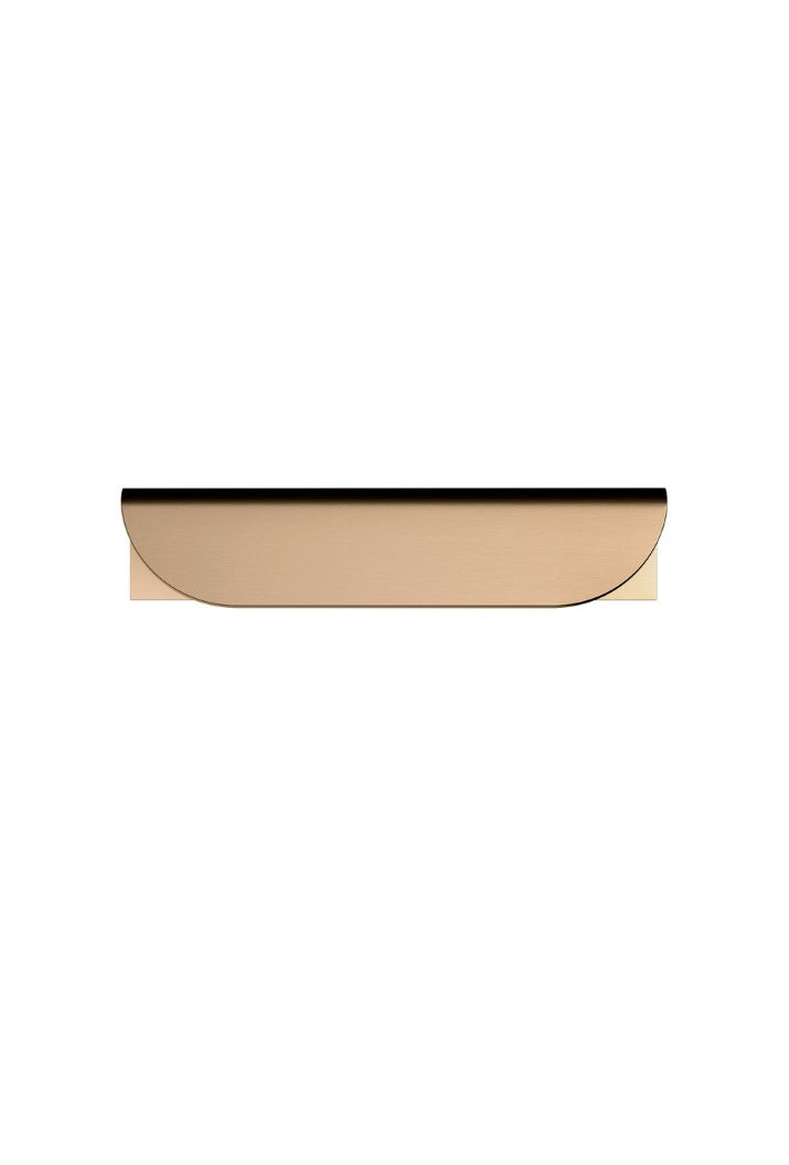 Öppen T-Pull Cabinet Handle Edge-Pull 75mm Cabinet Handle (Brushed) - Lustre Bronze