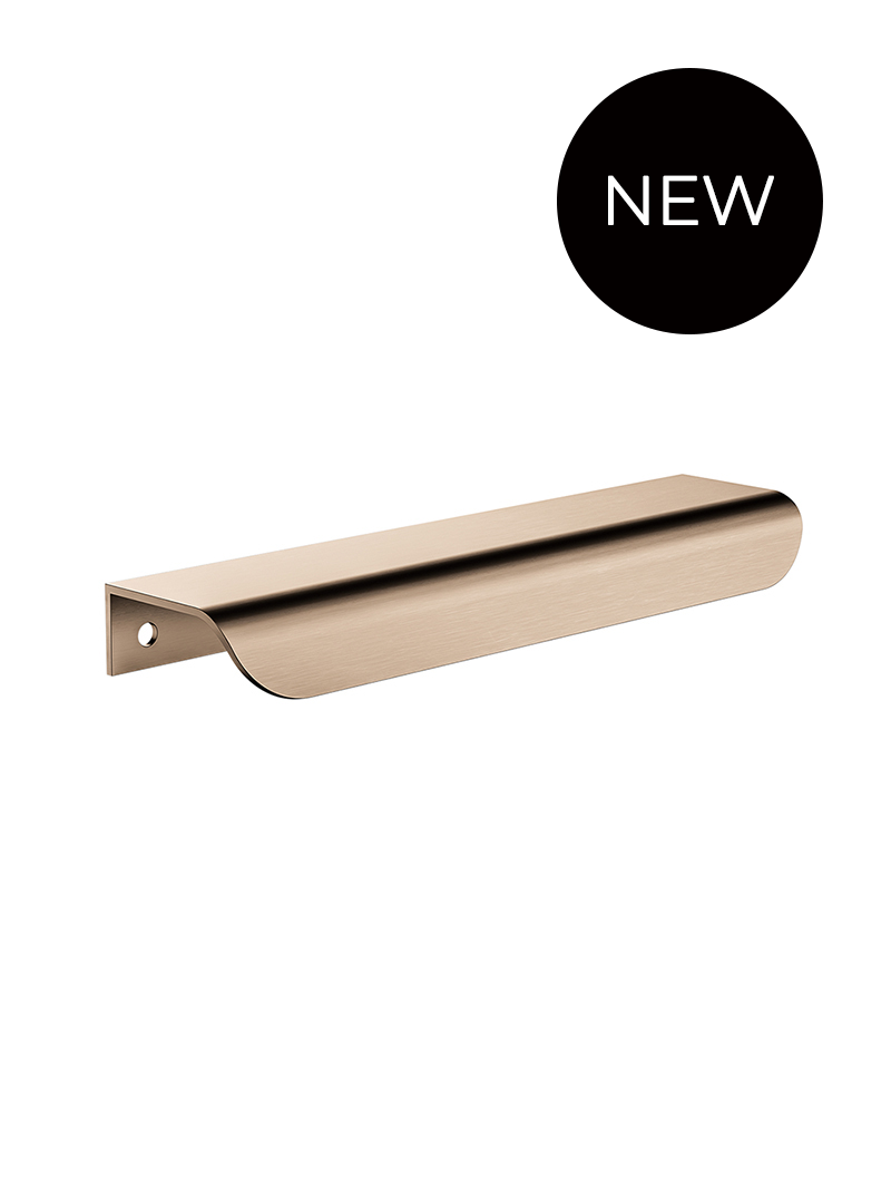Öppen Edge-Pull 150mm Cabinet Handle (Brushed) - PVD Champagne