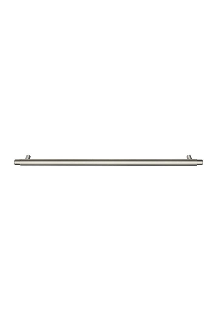 Öppen Round Pull 328mm Cabinet Handle (Linear Knurled) - PVD Brushed Nickel