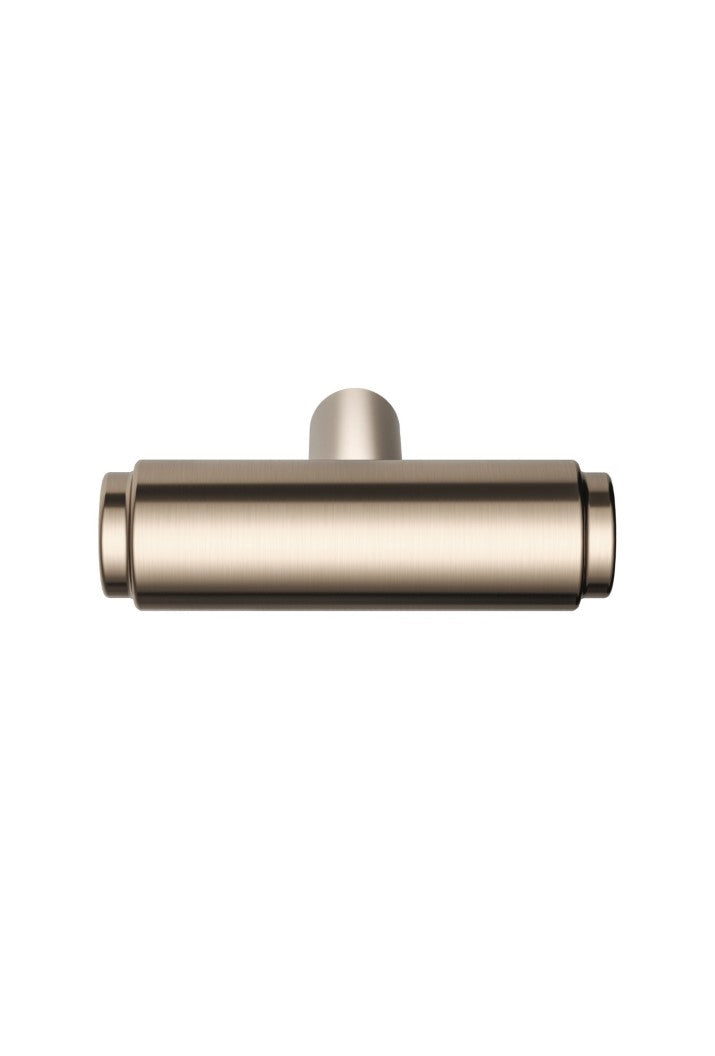 Öppen T-Pull Cabinet Handle (Brushed) - PVD Champagne