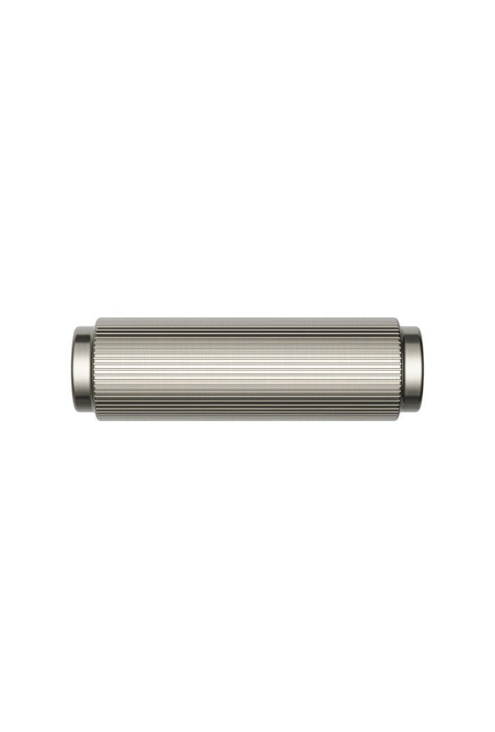 Öppen T-Pull Cabinet Handle (Linear Knurled) - PVD Brushed Nickel