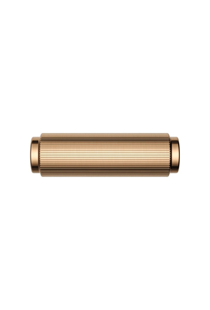 Öppen T-Pull Cabinet Handle (Linear Knurled) - Lustre Bronze