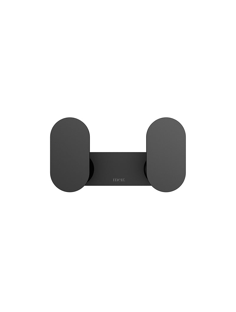 Curvaé Double Robe Hook - Matte Black