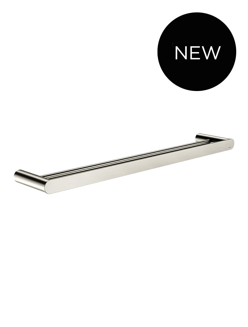 Curvaé Double Towel Rail 600mm - PVD Brushed Nickel