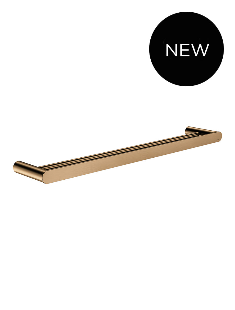 Curvaé Double Towel Rail 600mm - Lustre Bronze