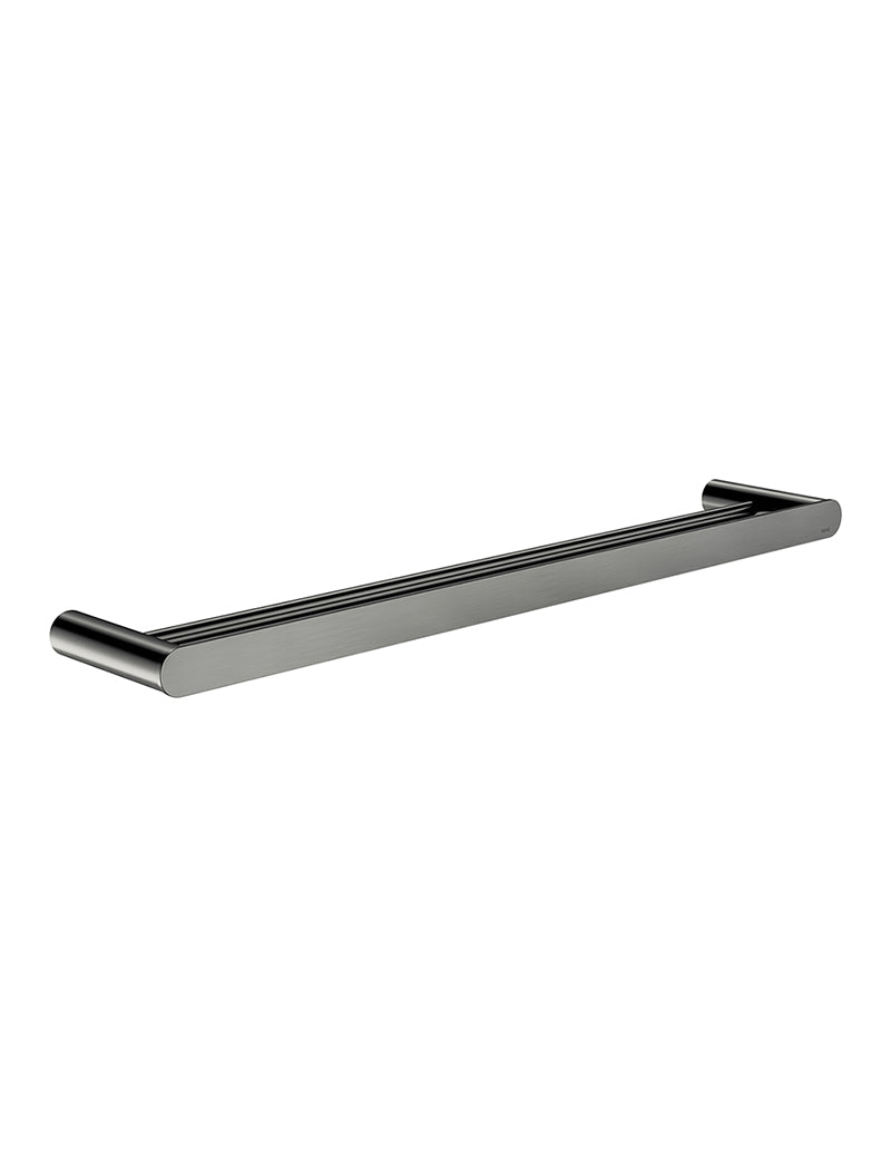 Curvaé Double Towel Rail 600mm - Shadow Gunmetal