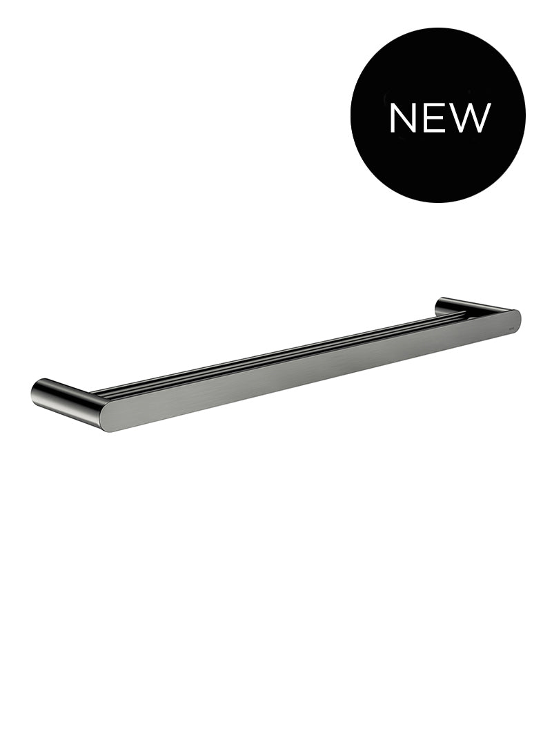 Curvaé Double Towel Rail 600mm - Shadow Gunmetal
