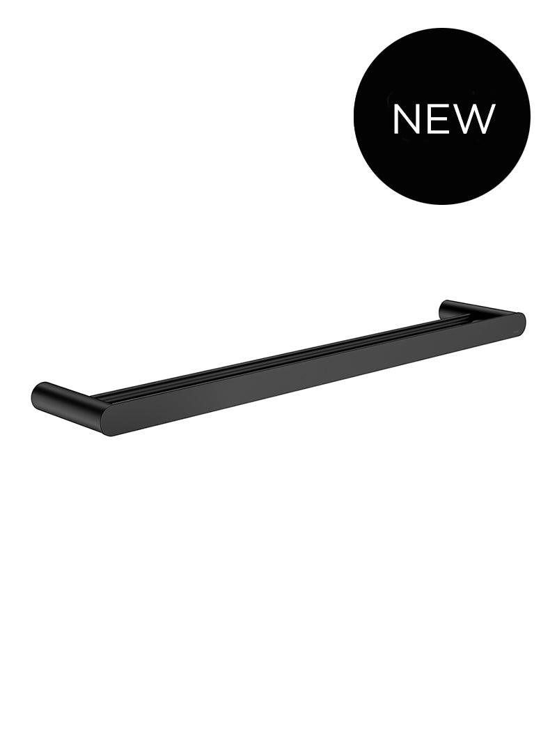 Curvaé Double Towel Rail 600mm - Matte Black