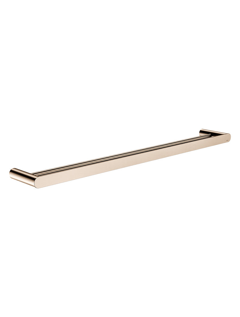 Curvaé Double Towel Rail 800mm - Champagne