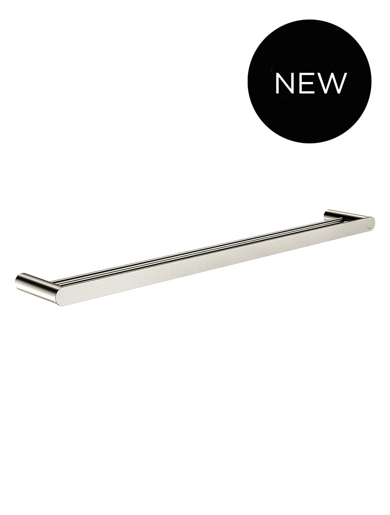 Curvaé Double Towel Rail 800mm - PVD Brushed Nickel