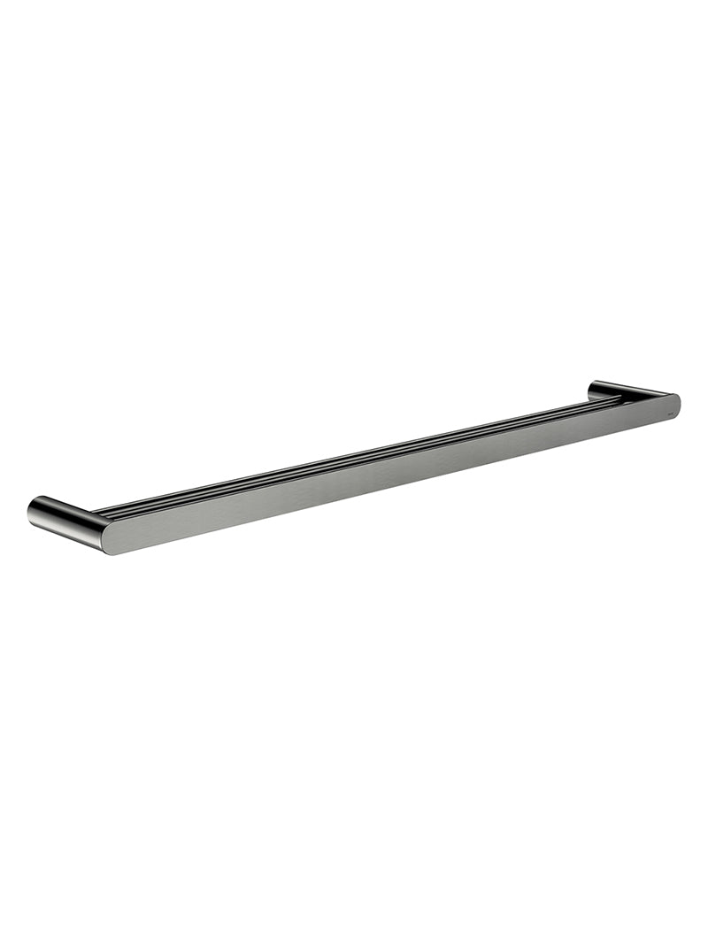 Curvaé Double Towel Rail 800mm - Shadow Gunmetal