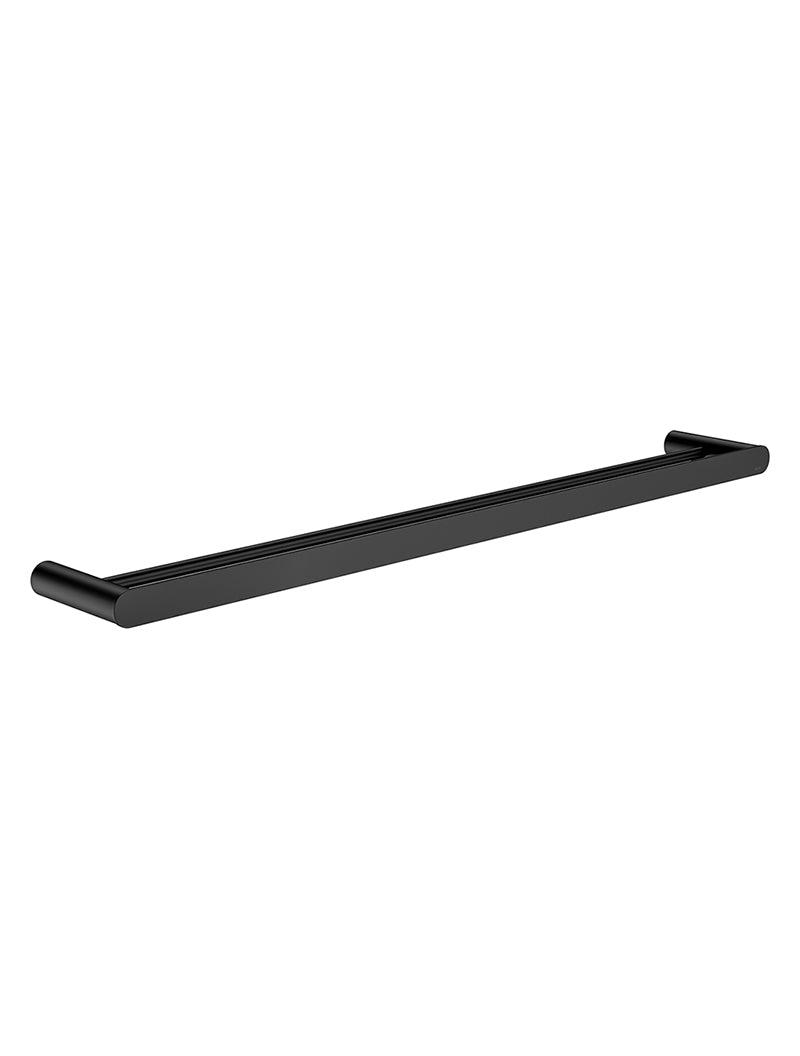 Curvaé Double Towel Rail 800mm - Matte Black