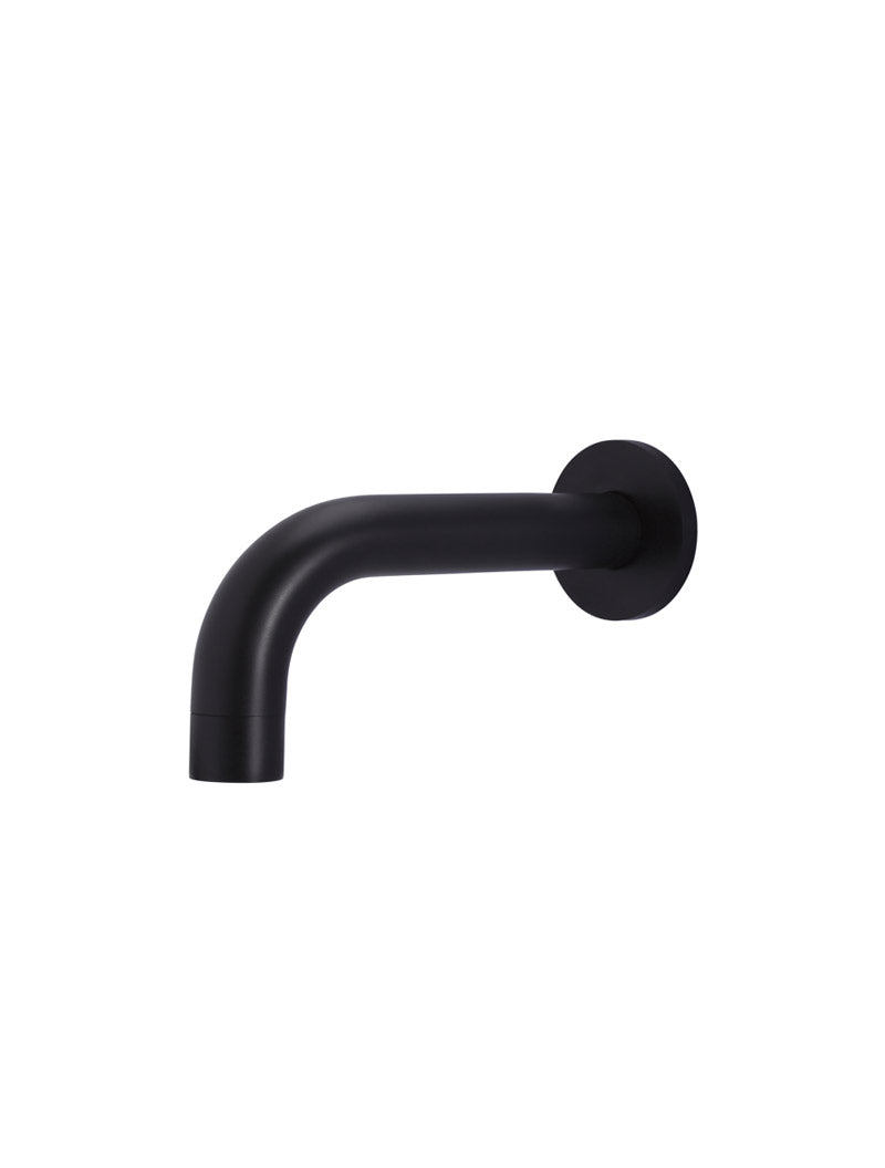Universal Round Curved Spout 130mm - Matte Black