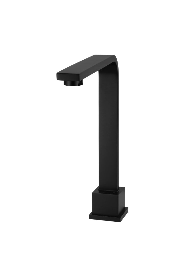 Square High-Rise Swivel Hob Spout - Matte Black