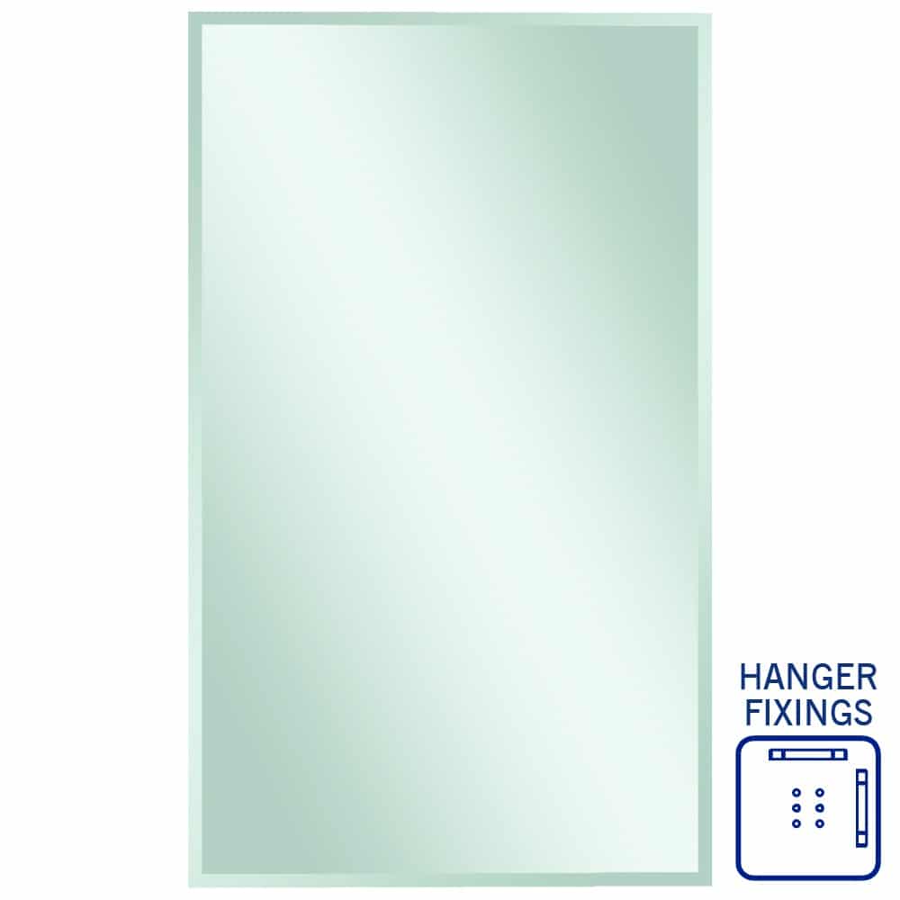 Montana Rectangle 25Mm Bevel Edge Mirror - 1500X900Mm With Hangers