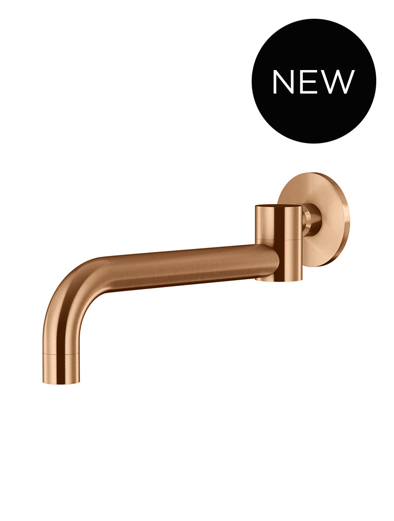 Round Swivel Wall Spout - Lustre Bronze