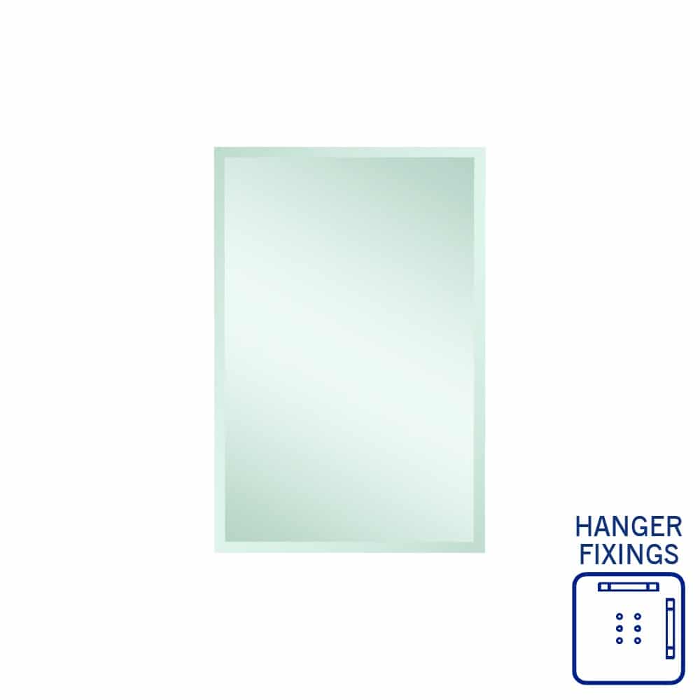 Montana Rectangle 25Mm Bevel Edge Mirror - 600X900Mm With Hangers