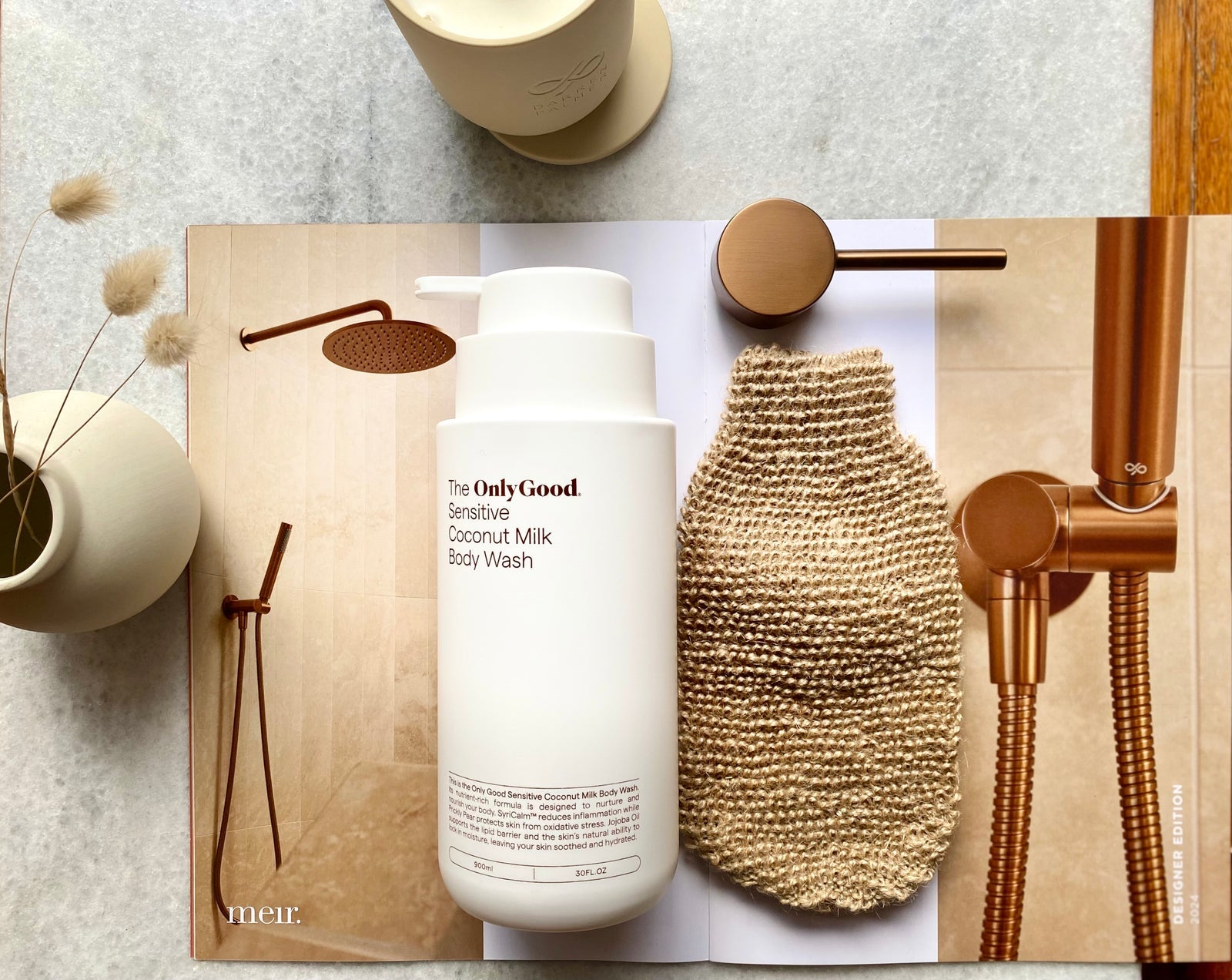 Round Shower on Bracket - Lustre Bronze